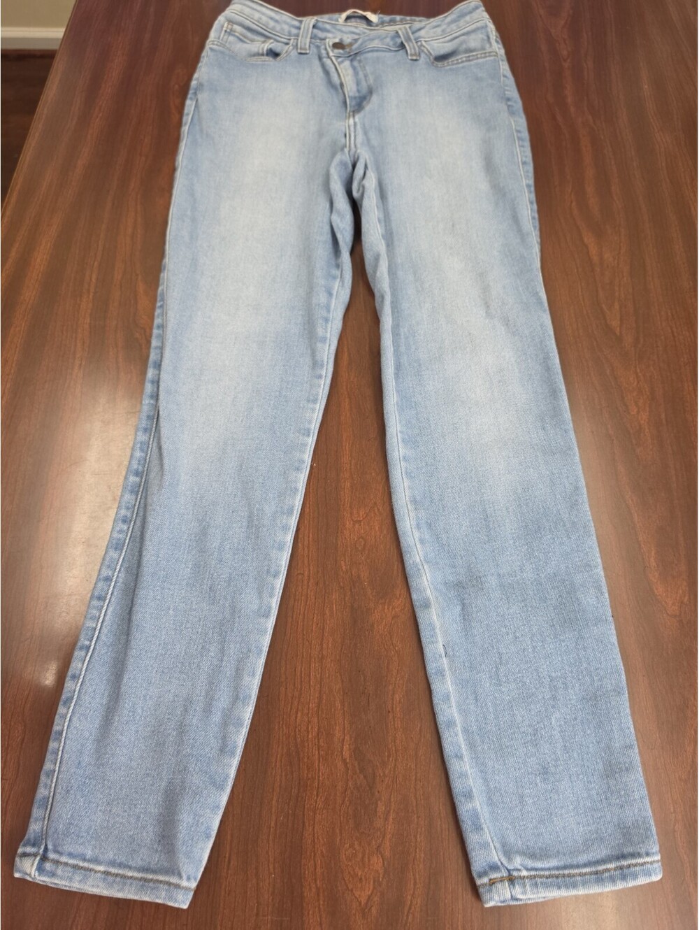 Vibrant M.i.u. Light Blue Straight Leg Jeans Size 11 W29 Everyday Denim Casual